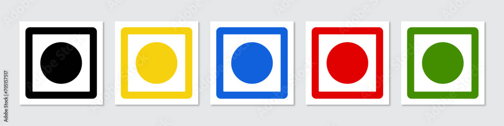Veg Non-veg food indication dots set with pure chemical, egg food, medical, veg and non-veg indication in different colors. Veg Non-Veg rounded icons. Colorful veg and non-veg symbol. Vector Icon Veg Non-veg food indication dots set with pure chemical, egg food, medical, veg and non-veg indication in different colors. Veg Non-Veg rounded icons. Colorful veg and non-veg symbol. Vector Icon