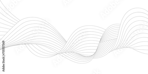 A pattern of smooth wavy lines. A template for creating a creative design. Vector illustration