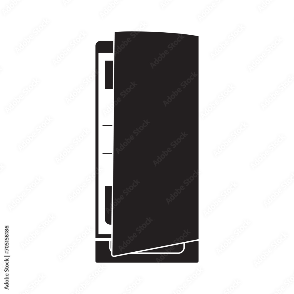open refrigerator icon vector illustration eps