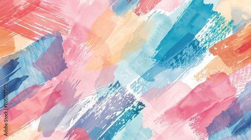 Vibrant Abstract Watercolor Blends on Pastel Canvas