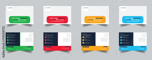 Modern Creative Corporate Post Card Template, Vector Template for Opening Invitation Editable, Professional Business Postcard Design, Event Card Design, Invitation Design, Direct Mail EDDM Template