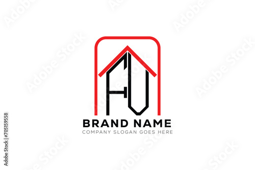 FV letter creative real estate vector logo design . FV creative initials letter logo concept. FV house sheap logo