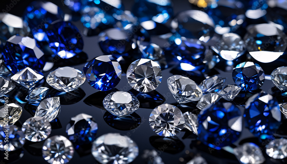 Blue diamond and white diamonds jewellery design , luxury diamonds background, sapphire gemstone, macro diamonds, Modern Jewelry Blue diamond and white diamonds jewellery design , luxury diamonds background, sapphire gemstone, macro diamonds, Modern Jewelry