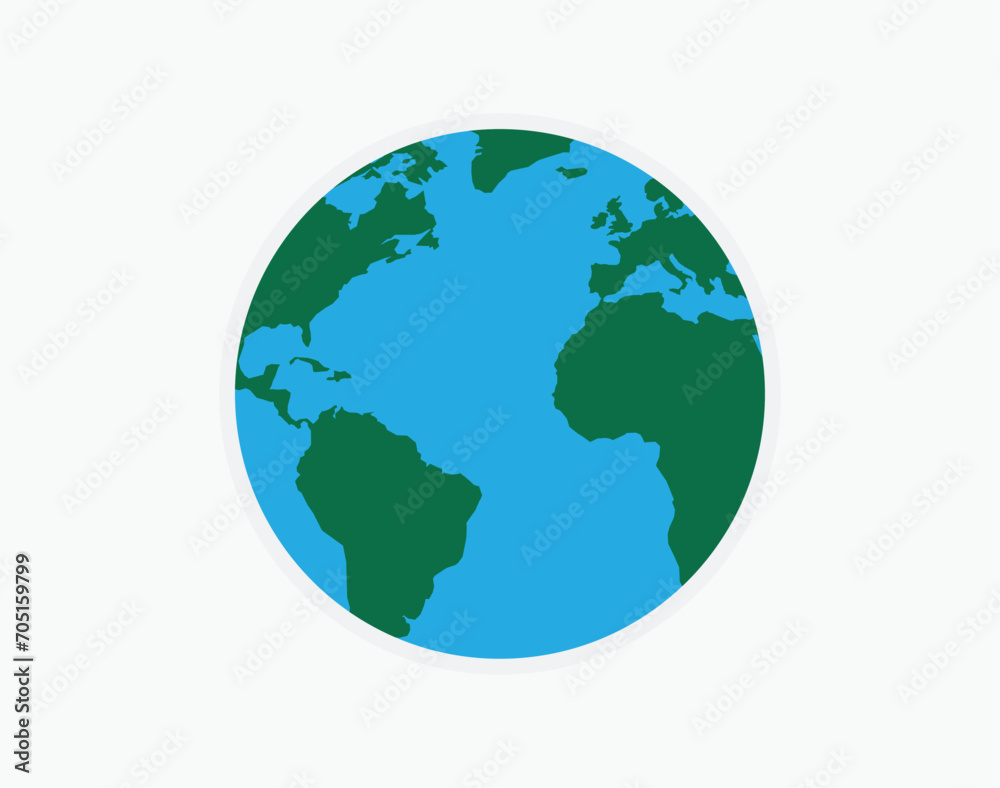 Earth globes isolated on white background. Flat planet Earth icon. Vector illustration.
Earth globes isolated on white background. Flat planet Earth icon. Vector illustration.