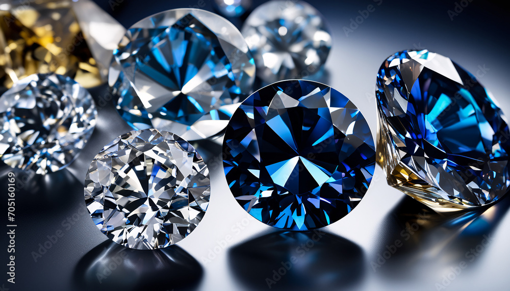 Blue diamond and white diamonds jewellery design , luxury diamonds background, sapphire gemstone, macro diamonds, Modern Jewelry Blue diamond and white diamonds jewellery design , luxury diamonds background, sapphire gemstone, macro diamonds, Modern Jewelry