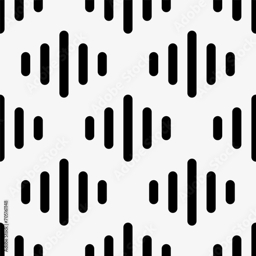 Seamless pattern of dashed lines. Vector illustration.