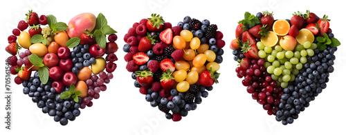 Love Symbol Mixed Fruit Heart Arrangement
