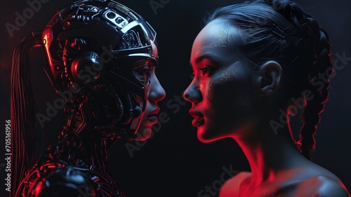 A Clash Of Makeup Artists: A Cyber Robot Woman Vs A Common Woman