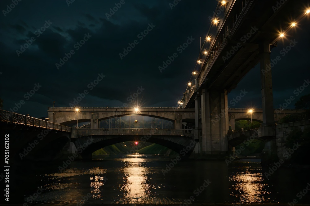 Fototapeta premium bridge over river