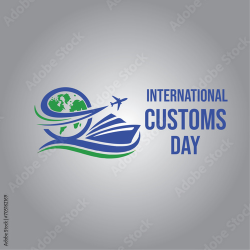 International customs day flyer design