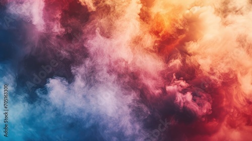 Colorful smoke fog mist black white air cloud wallpaper background