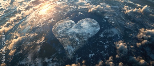 The Earth Symbolizes A Hearts Shape