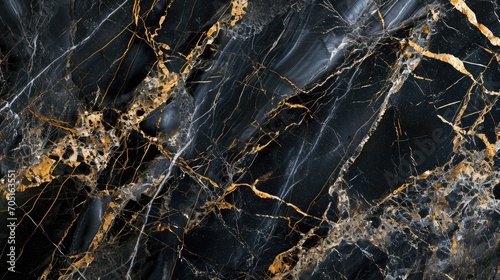 Black white marble texture design interior pattern granite wallpaper background © Irina
