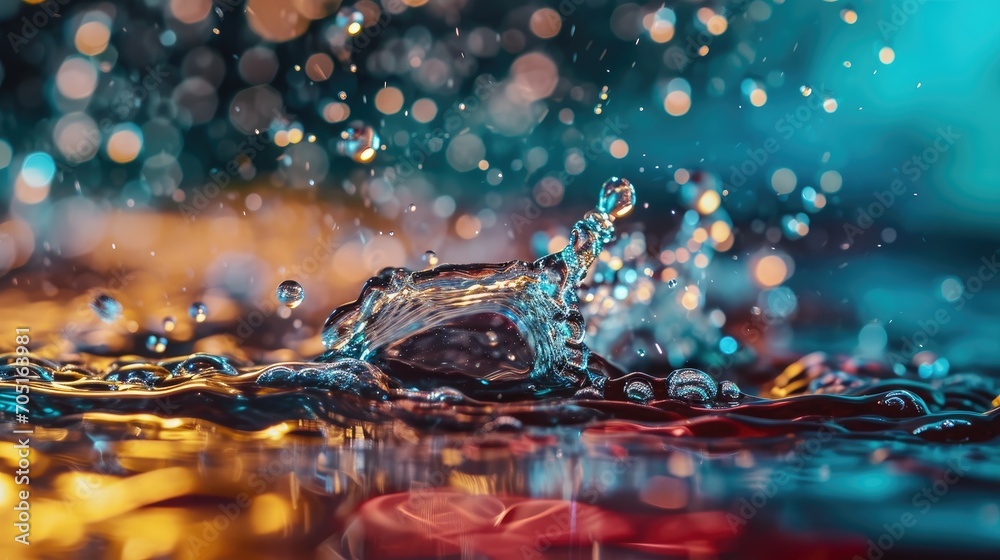 Colorful water drops splash rain nature raindrop wallpaper background
Colorful water drops splash rain nature raindrop wallpaper background