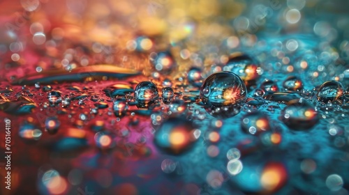 Colorful water drops splash rain nature raindrop wallpaper background 