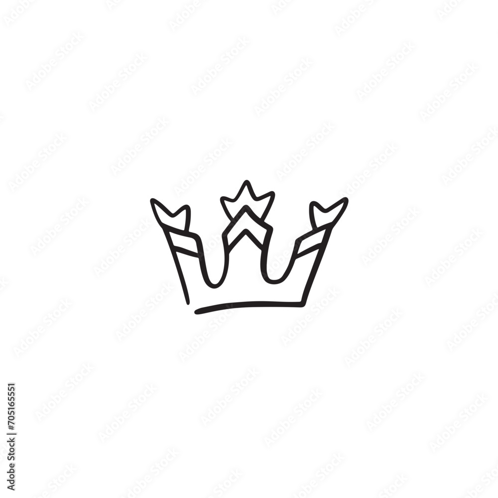 Obraz premium crown icon vector 