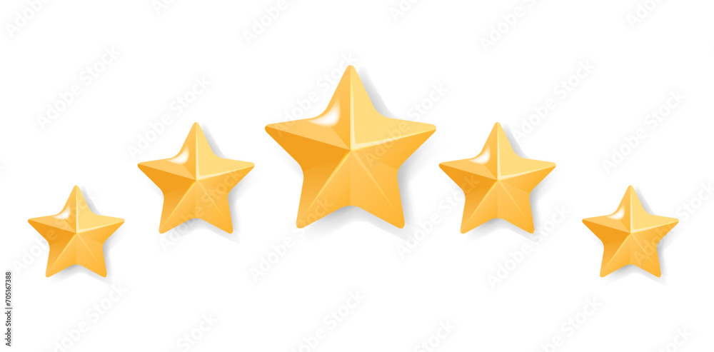 Star Rating Review Icon Isolated Star Rating Review Icon Isolated