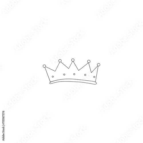 crown icon vector	
