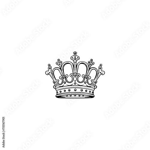 crown icon vector	
