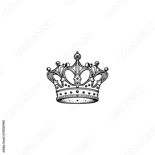 crown icon vector	
