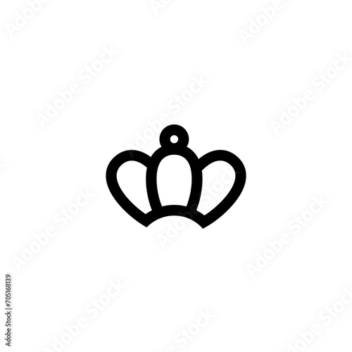 crown icon vector	
