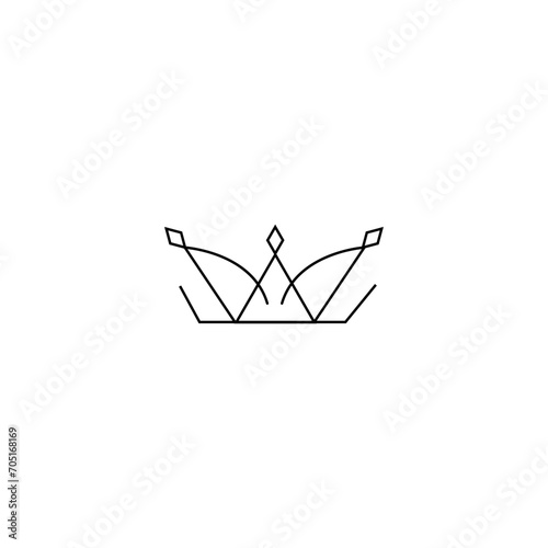 crown icon vector	
