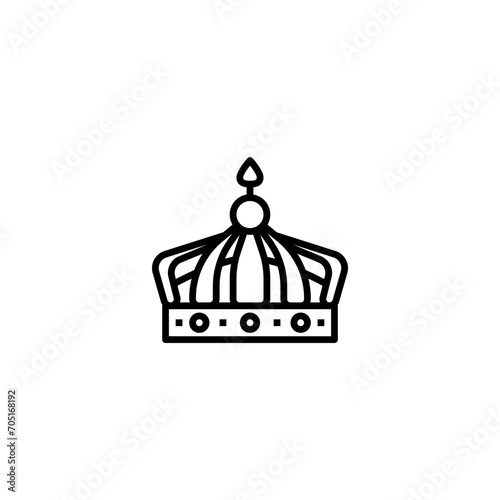 crown icon vector	
