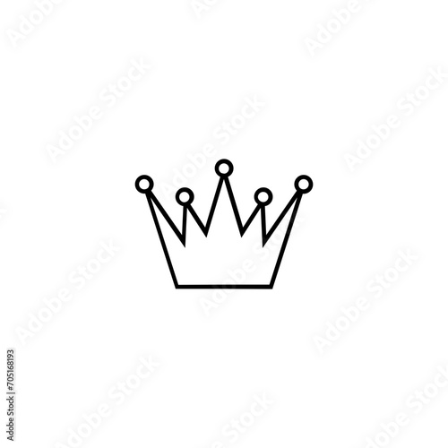 crown icon vector	
