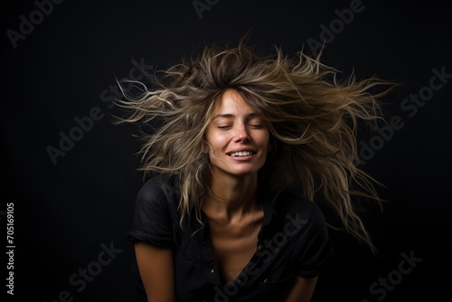 super fun and excited middle aged woman