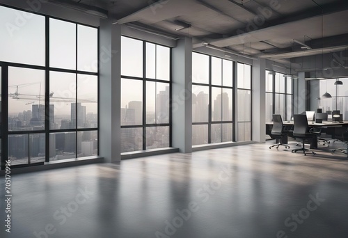 Abstract blur grey color gradient background of interior contemporary workplace loft style office for design concept stock photoBackgrounds Defocused Textured Effect Window