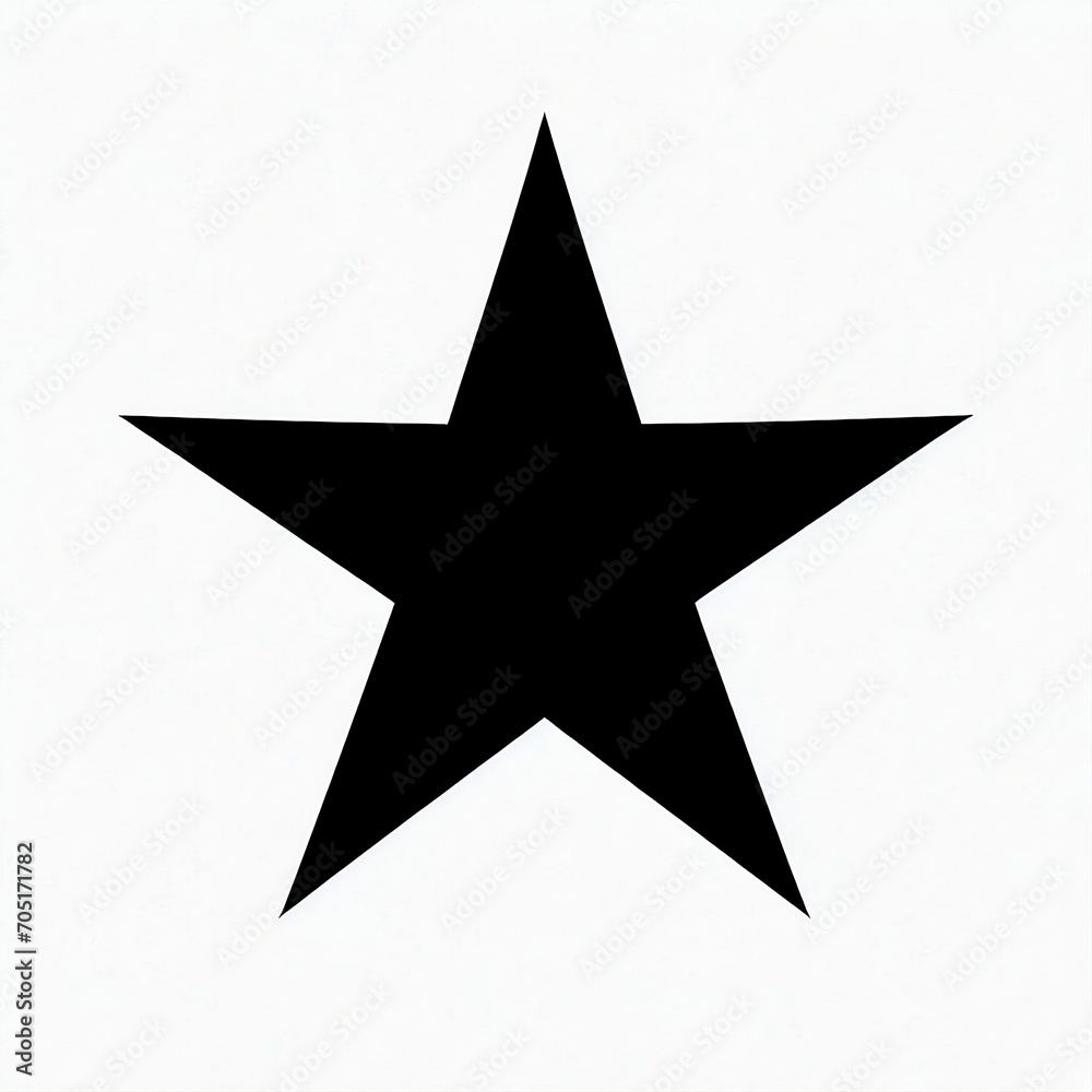 una estrella pentagonal negra - obrazy, fototapety, plakaty 