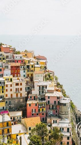 quinque terre in italy, beatutiful, colourful houses by the sea