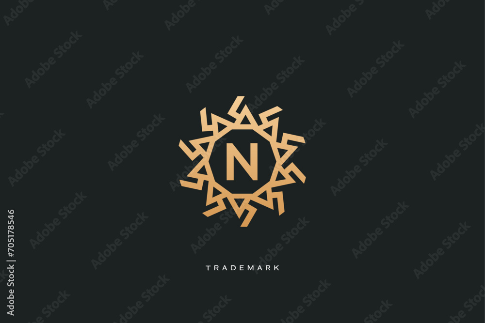 n letter vector trademark brand logo n letter vector trademark brand logo