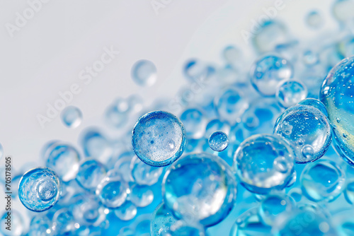 Generative AI illustration of Background bubbles at the water line