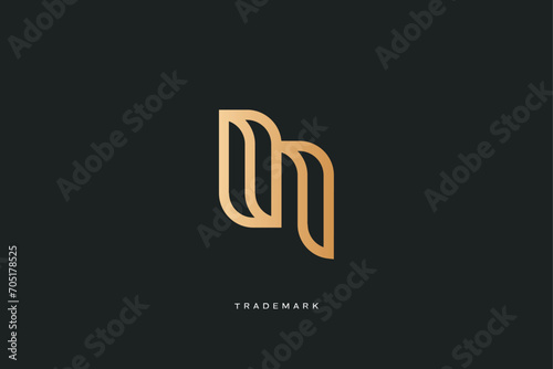 n letter vector trademark brand logo
