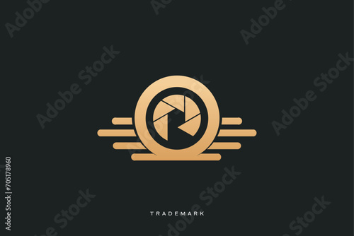 camera film photography videography multimedia production vector logo