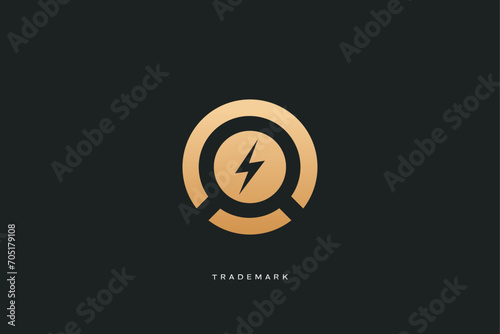 power supply industrial technology vector logo
