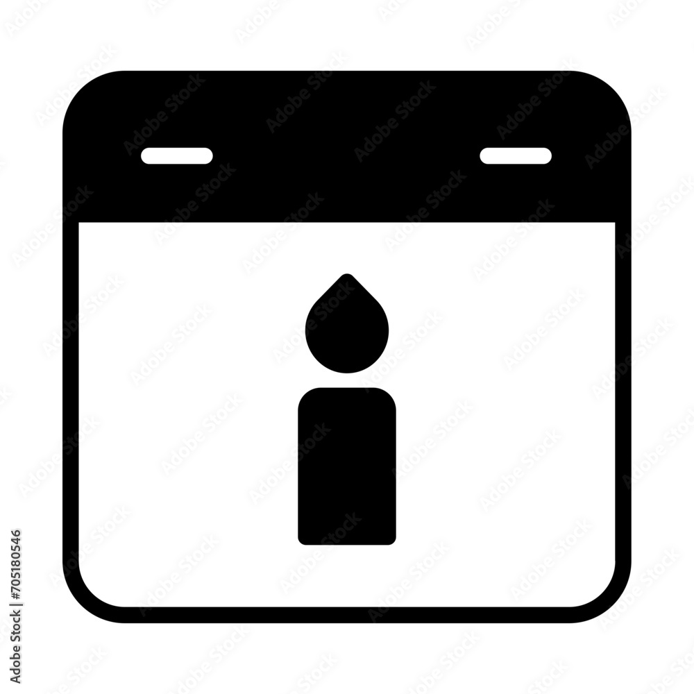 Birthday Event solid glyph icon Birthday Event solid glyph icon
