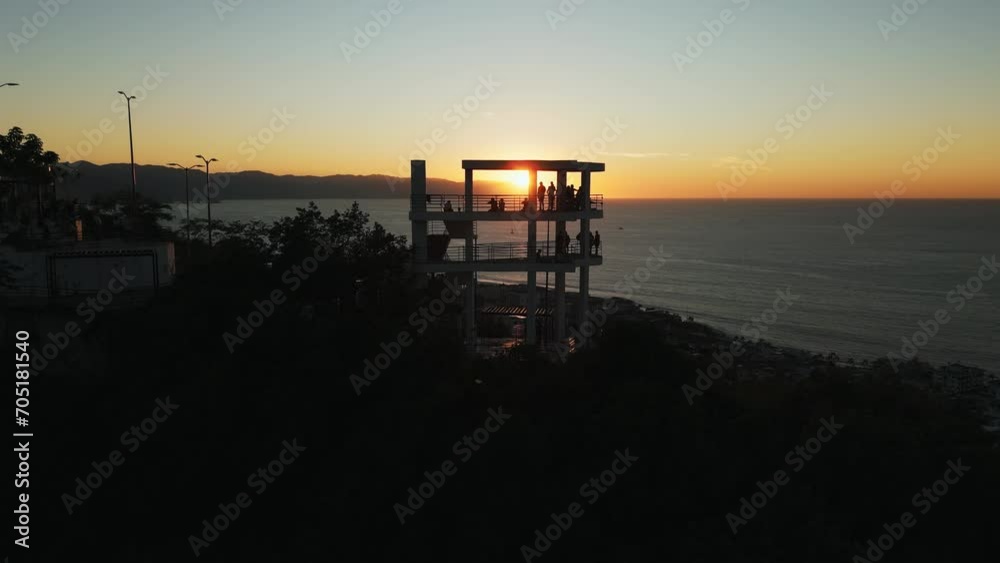 Cerro de la Cruz Lookout at Sunset in Puerto Vallarta, Jalisco. Mexico Cerro de la Cruz Lookout at Sunset in Puerto Vallarta, Jalisco. Mexico