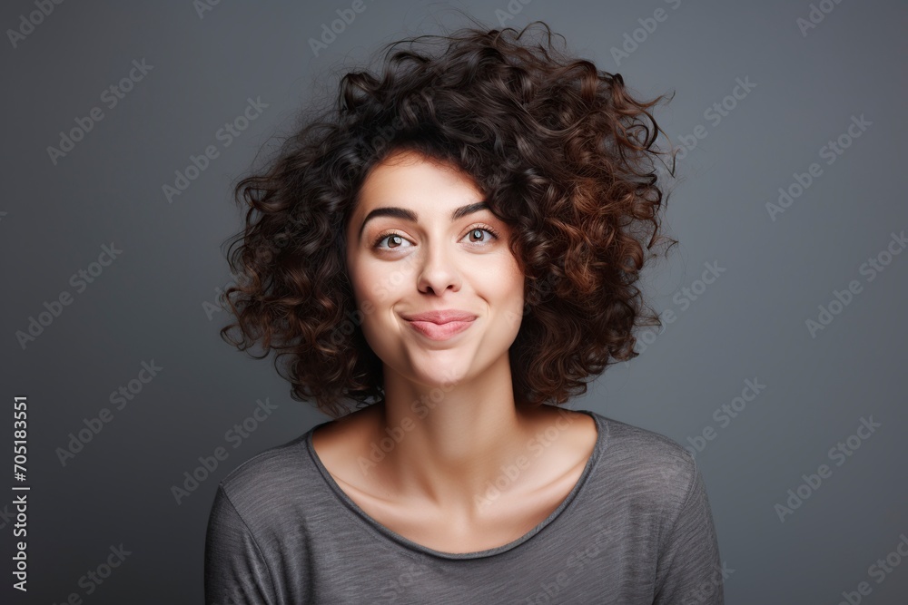 a young girl having fun making different gestures in front of the camera in the studio a young girl having fun making different gestures in front of the camera in the studio
