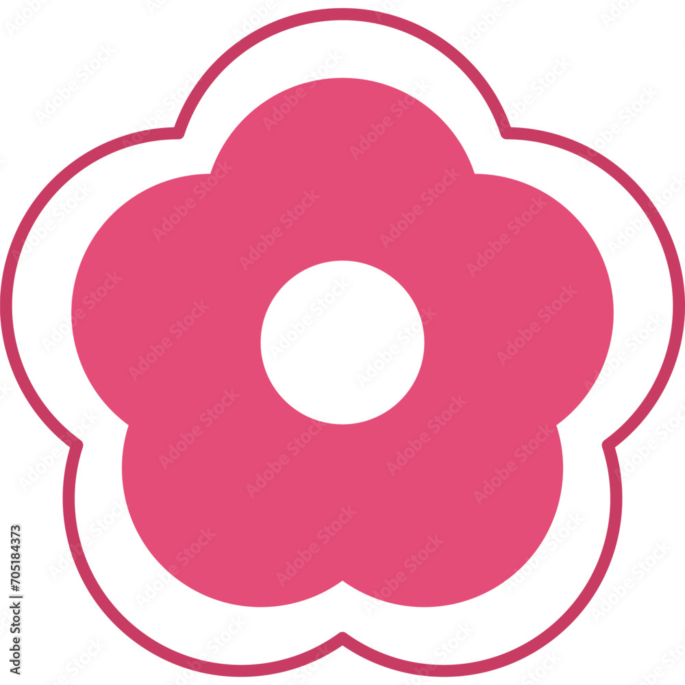 Flat Flower Vector Flat Flower Vector