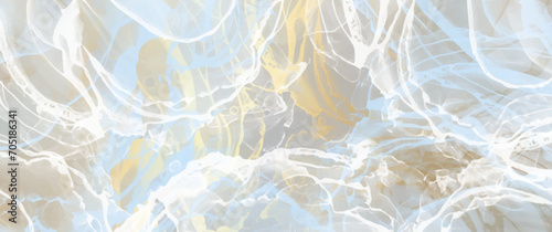Premium wedding cover design with gold, white and blue splashes on gray background. Luxury background cover design, invitation, poster, flyer, wedding card, luxe invite, prestigious voucher.
