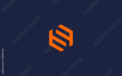 letter fs hexagon logo icon design vector design template inspiration