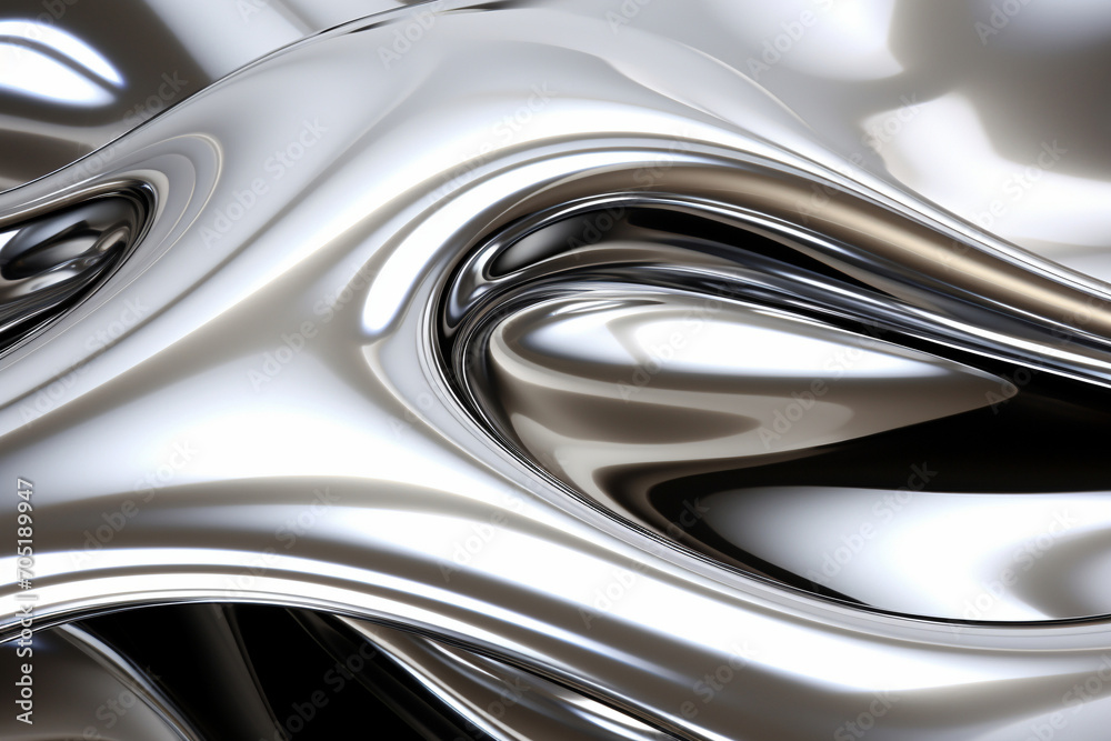 Close up texture of liquid glossy silver metal fluid gradient waves abstract background Close up texture of liquid glossy silver metal fluid gradient waves abstract background