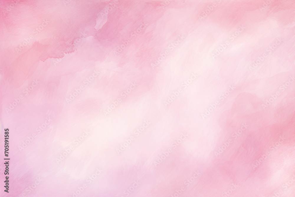 Abstract pink watercolor texture with wet brush strokes for wallpaper design