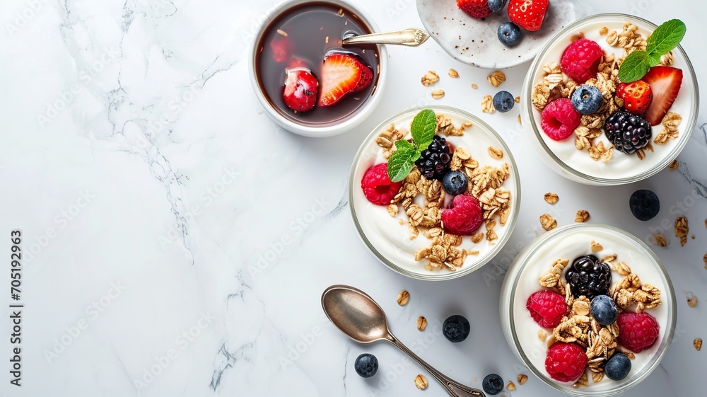 Healthy Yogurt Parfaits with Fresh Berries
Healthy Yogurt Parfaits with Fresh Berries