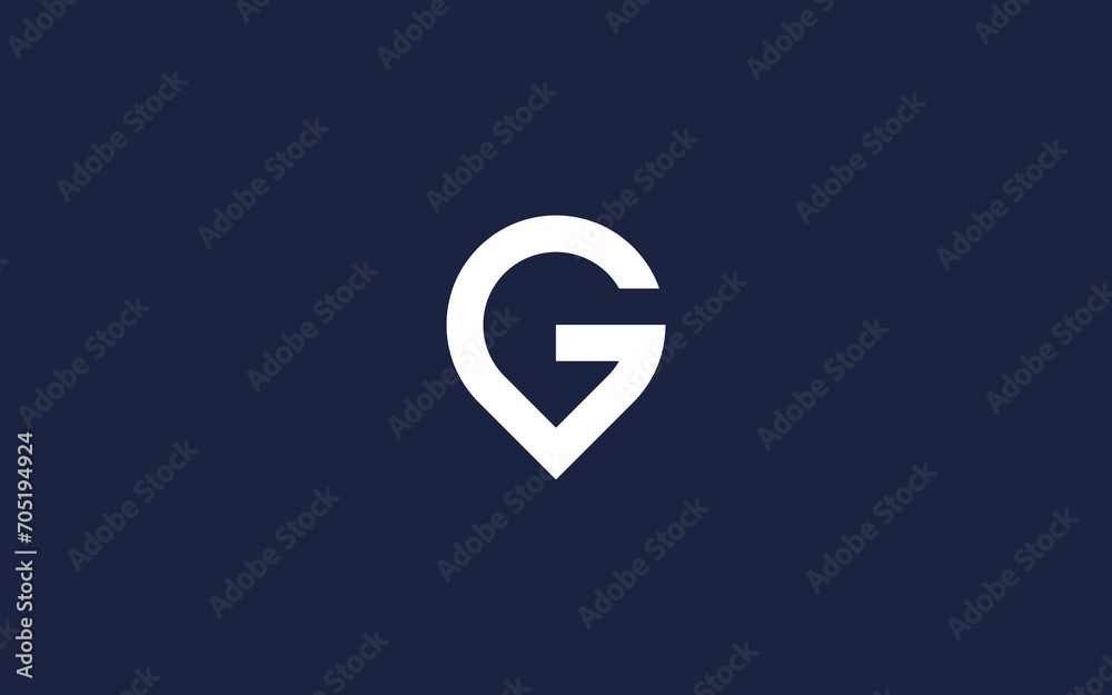 letter g with location logo icon design vector design template inspiration - obrazy, fototapety, plakaty 