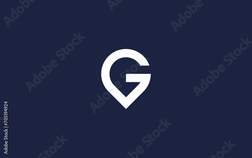 letter g with location logo icon design vector design template inspiration