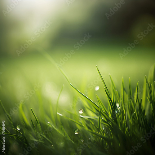 green grass and sun