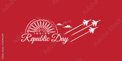 26th January Republic Day of India Celebration with Happy Indian Republic Day Template Banner Design. Happy Republic Day of India photo